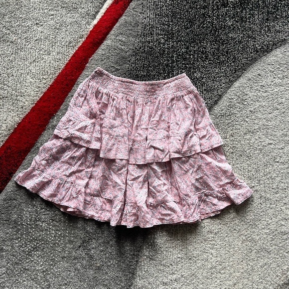 Princess Polly Susanna Pink Tiered Mini Skirt - Picture 2 of 4